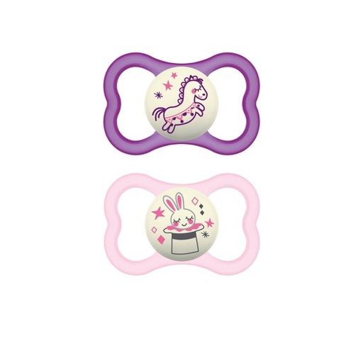 MAM Air Day & Night Pacifiers (3 pack), MAM Sensitive Skin Pacifier 6+  Months, Glow in the Dark Pacifier, Best Pacifier for Breastfed Babies, Baby  Girl Pacifiers 