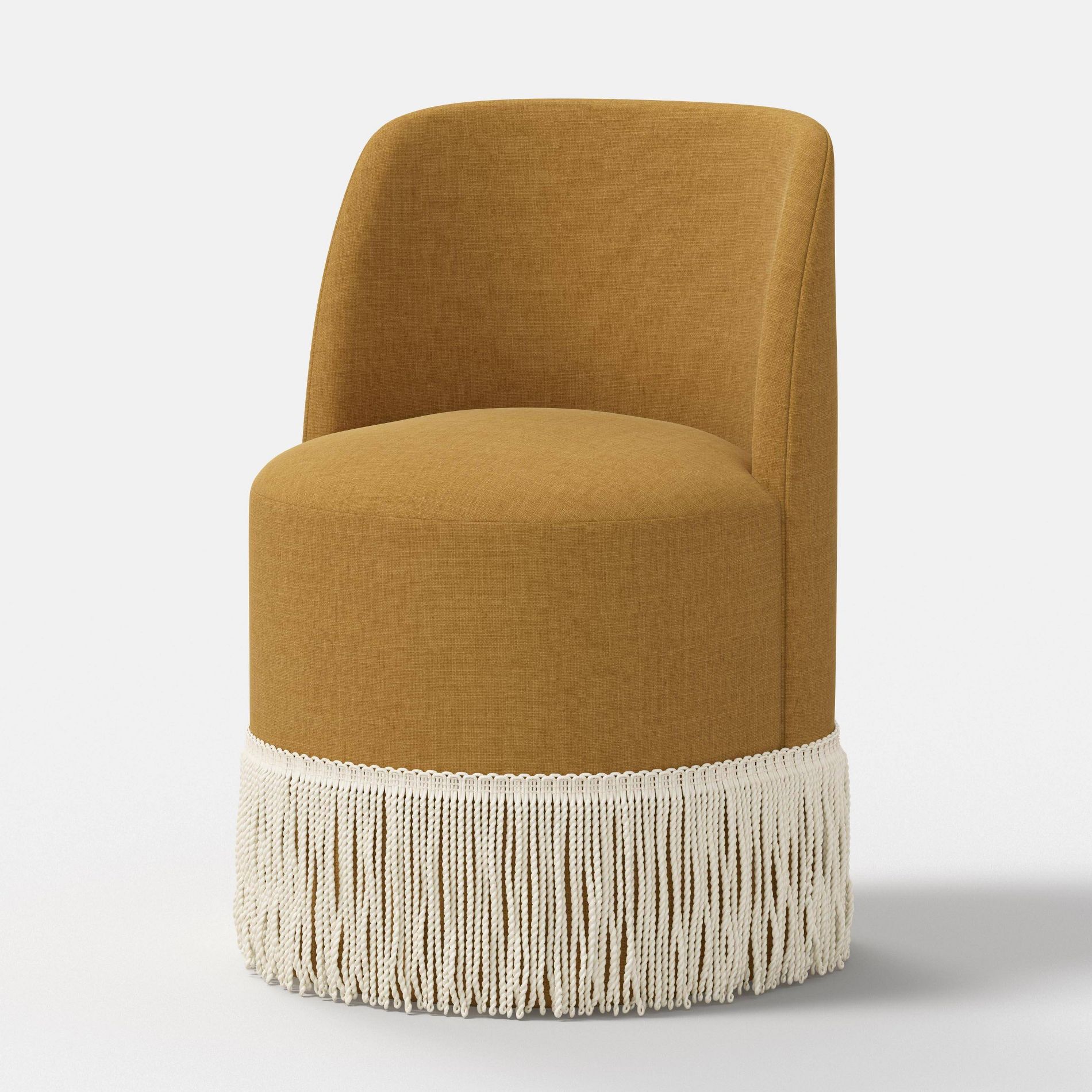 Jessa Fringe Chair Textured Linen Sesame Ivory - Threshold™