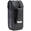 Nakedcellphone Case for Consumer Cellular Verve Snap Flip Phone - Vegan Leather with Belt Clip - Black - 3 of 4