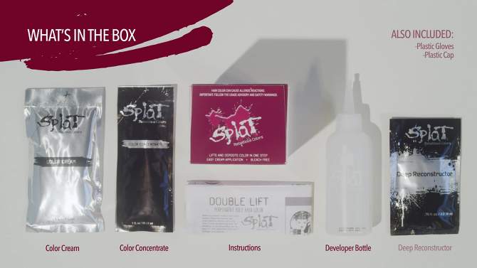 Splat Double Lift Kit Permanent Hair Color - Plum Siren - 5.75 fl oz, 2 of 11, play video