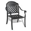 PAGED 2PC/4PC/6PC Patio Dining Chairs,Outdoor Dining Chairs with Black Frame and Cushions,Aluminum Chairs Suitable for Patio,Garden,Black - 4 of 4