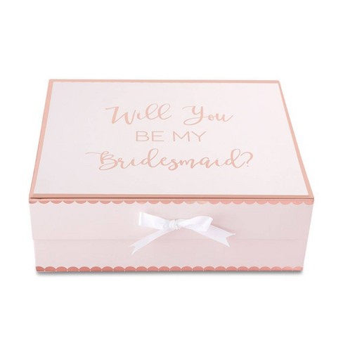 2ct Will You Be My Bridesmaid Gift Box Pink Target