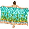 HAPPY BAY Women's Bikini Skirt Beachwear Sarong Coverups Cover Up Summer Wraps Swimwear Beach Wrap Skirts for Women One Size Green,flamingo - 4 of 4