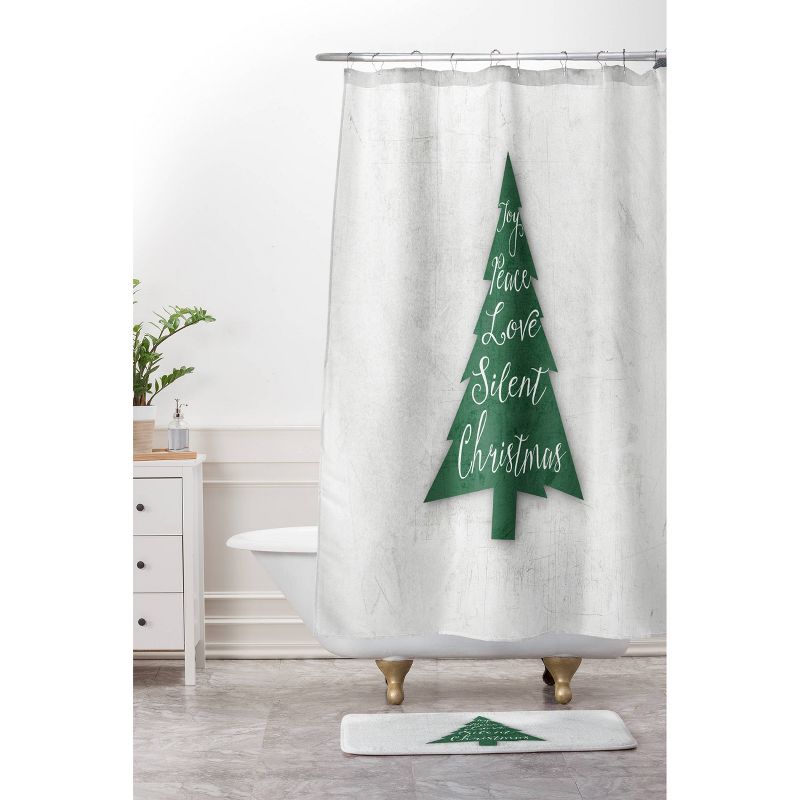 Monika Strigel Farmhouse Christmas Tree Christmas Shower Curtain Green - Deny Designs, 4 of 5