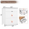 Accent Cabinet Modern with Glass Organizer and LED Light for Bedroom or Cloakroom 23.6"W - 3irtyhousy - 4 of 4