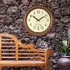 Earth Worth Indoor/Outdoor Copper 18 Wall Clock with Waterproof Thermometer  and Hygrometer 278662HYU - The Home Depot