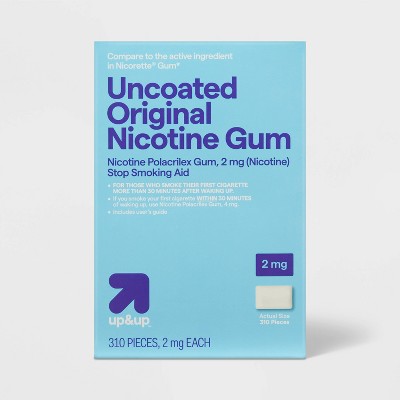 Uncoated Nicotine 2mg Stop Smoking Aid Gum - Original- 310ct - up&up™