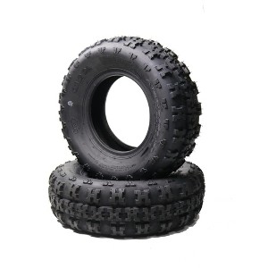 24x8-12 All-Terrain Tires Set of 2, Mud Sand Off - Road Tire 25x10-12 ATV Tires, 12 Rim ATV/UTV Tires, 4/6PR All Mud Trail Tires, Tubeless, 2 Pack - 1 of 4