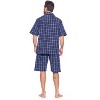 Ashford & Brooks Mens Woven Short Sleeve Pajama Shorts Set - 4 of 4