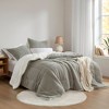 Okak All Size 3-Piece Imitation Lambswool Bed Comforter Set with Pillow Shams,Comfortable Lightweight Quilt Bedding Sets,Machine Washable - 3 of 4