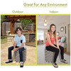 Majestic Home Goods,Pouf Chevron Burnt - 3 of 4