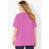 Catherines Women's Plus Size Suprema Embroidered Notch-Neck Tee - 3 of 3