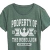 Women's - Star Wars - Property Of Rebellion Short Sleeve Graphic T-Shirt - 2 of 4