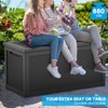 Okak 260 Gallon UV-Protected Deck Box, Outdoor Storage Cabinet with Lockable Lid, Patio Storage Box for Garden Tools, Outdoor Furniture - 2 of 4