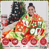 Lomsoe Christmas Throw Blankets Snowmen, Hearts, Santa, Snowflakes, Xmas Tree Soft Cozy Christmas Plush Flannel Blanket for Sofa, Christmas Gift. - 2 of 4