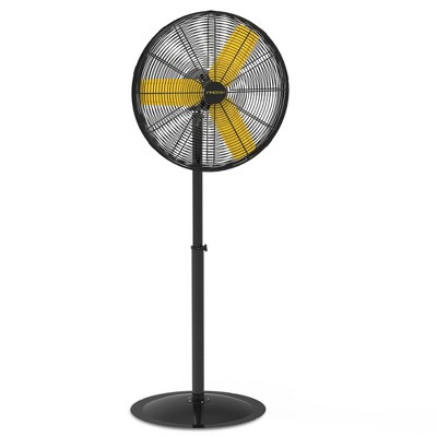 Ihomadore 26" Pedestal Fans with Adjustable Height Oscillation for Industrial Factory