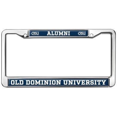 Old Dominion University Alumni Logo Full Size Standard License Plate Metal Frame