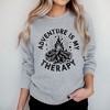 Simply Sage Market Women's Graphic Sweatshirt Adventure Is My Therapy - 2 of 3