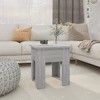 vidaXL Coffee Table White Engineered Wood 21.7 in x 21.7 in x 16.5 in - 2 of 4
