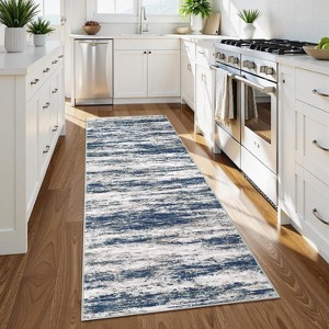 Modern Non-Slip Low Pile Carpet Ultra Soft Foldable Lightweight Mat for Hallway Kitchen Bedroom Laundry Entryway - 1 of 4