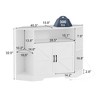 Tv Stand for 55 Inch Tv, Corner Tv Stand with Power Outlet - 3 of 4