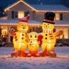 FONTOI Christmas Inflatable Gingerbread Family Cute Holiday Blow Up Decoration for Festive Yard Garden and Party Display, Brown, 9.84"*7.09"*9.45" - 4 of 4