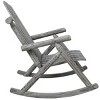 Patio Wooden Rocking Chair,Chaise Rocking Chair,Fir log Rocking Chair,Porch Rocker Chair,Outdoor Rocking Chair -The Pop Home - 4 of 4