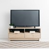 Oliah Medium TV Stand for TVs up to 48" Natural: Media Console with Drawers & Open Shelves - Signature Design by Ashley - 4 of 4