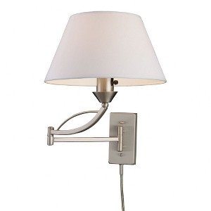 Elk Home Elysburg 1 - Light Swing Arm Lamp in  Satin Nickel - 1 of 2