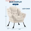 Office Large Comfy Lazy Chair for Living Room,Modern Leisure Armchair with Side Pocket,Accent Reading Sofa - 2 of 4