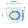 Round Toilet Seat with Toddler Seat Built in, Potty Training Toilet Seat Round Fits Both Adult and Child, with Slow Close and Magnets - 2 of 4
