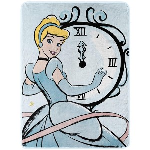 Northwest Cinderella Micro Raschel Throw Blanket, 46" x 60", On Time - 1 of 4