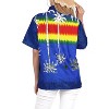 LA LEELA Hawaiian Shirts Womens Casual Summer Beach Party Blouse Shirt Short Sleeve Vacation Button Up Dress Tops Tee Shirts Blouses - 2 of 4