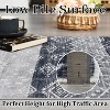Washable Area Rugs Large Rug with Non-Slip Backing, Geometric Rug Stain-Resistant Accent Carpet Soft Low Pile Carpet for Bedroom - 4 of 4