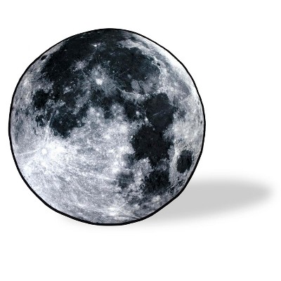 Just Funky The Moon Fleece Throw Blanket | Large Soft Throw Blanket | 60-Inch Diameter