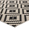 Modway Perplex Geometric Diamond Trellis 8x10 Indoor and Outdoor In Black and Beige - 3 of 4