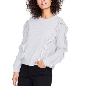 Rachel Roy Womens Ruffled Sweatshirt - 1 of 1