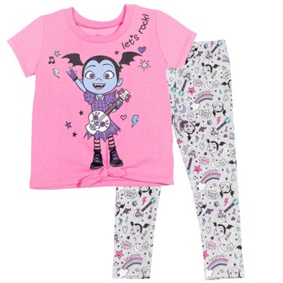 Disney Vampirina Raya and the Last Dragon Princess Lion King Winnie the Pooh Girls T-Shirt and Leggings Outfit Set Toddler