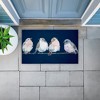 Stupell Industries Perched Foursome of Birds Printed Outdoor Door Mat, design by Lorenzo Collective, 18"x30" - 3 of 4
