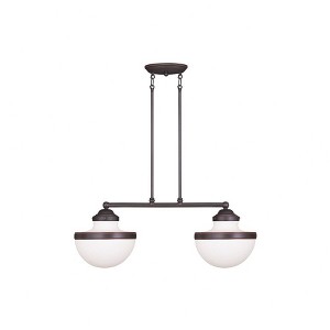 Livex Lighting Oasis 3 - Light Flush Mount in  Bronze - 1 of 2