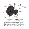 Amerock Enlivity Round Knob for Cabinets, Drawers, and Furniture - 3 of 4