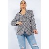 Slickblue Long Sleeve Belted Oversized Blazer for Women, Lined with Front Button and Pockets, Grey, Size S-L - 2 of 4