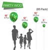 PartyWoo Balloons Green Metallic Apple 18 12 10 5 Inch 85 pcs - 2 of 4