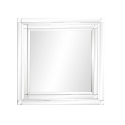 Glam Wood Decorative Wall Mirror Clear - Olivia & May