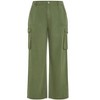 Women's Plus Size Mia Cargo Pant - olive | CITY CHIC - 4 of 4