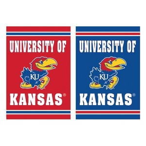 Embossed Suede Flag, House Size, University of Kansas - 1 of 1