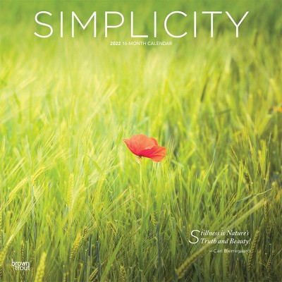 2022 Square Calendar Simplicity - BrownTrout Publishers Inc