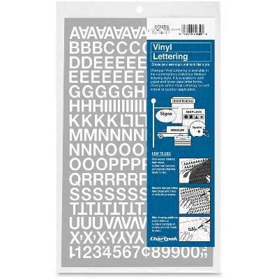 Chartpak Vinyl Numbers/Cap Letters 1/2" WD 01016