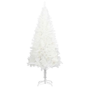 vidaXL Christmas Tree Artificial Xmas Tree with Needle-Shaped Branches - White 82.7" - 1 of 4