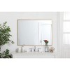 Elegant Lighting Metal frame rectangle mirror 30 inch in Black - 4 of 4
